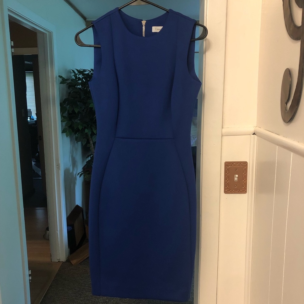 CALVIN KLEIN-Royal Blue Professional Dress🧵